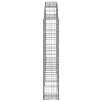 Arched Gabion Baskets 3 pcs 300x30x160/180 cm Galvanised Iron
