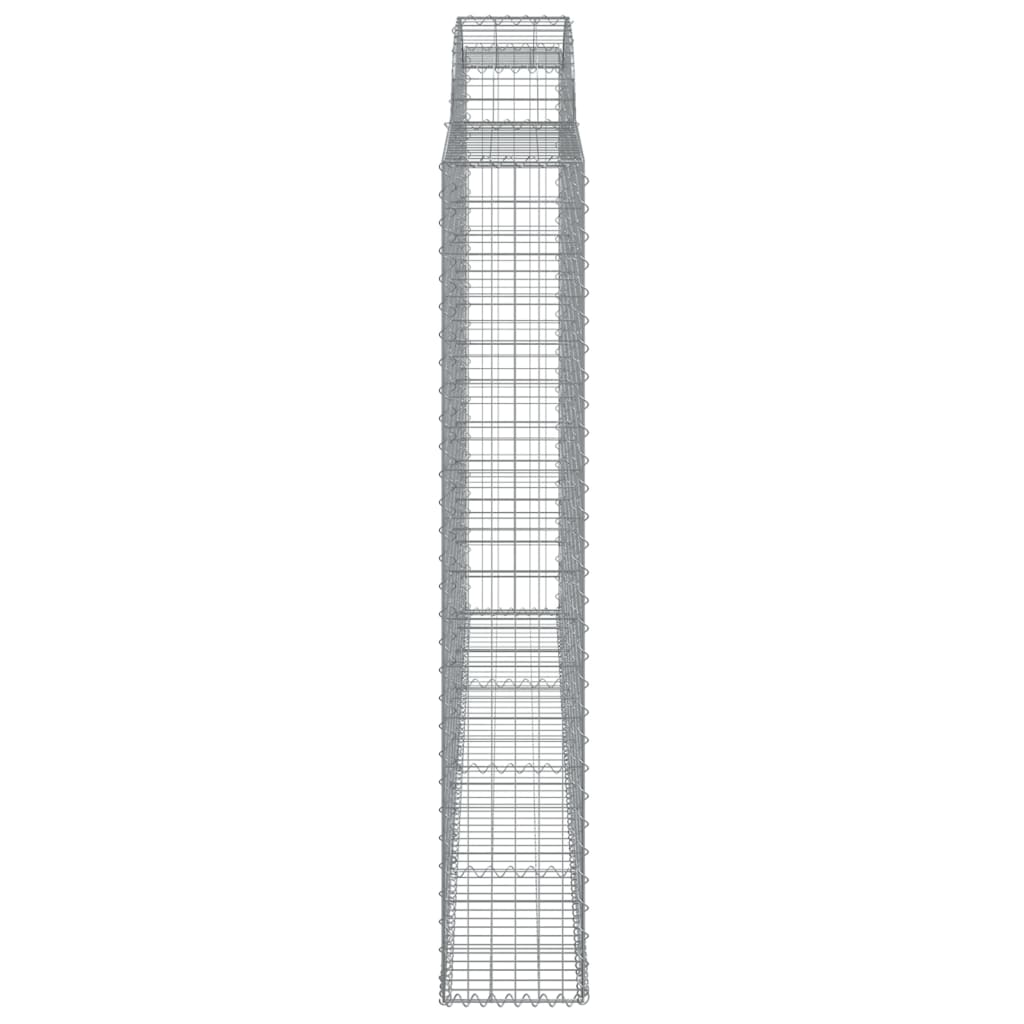 Arched Gabion Baskets 2 pcs 300x30x180/200 cm Galvanised Iron