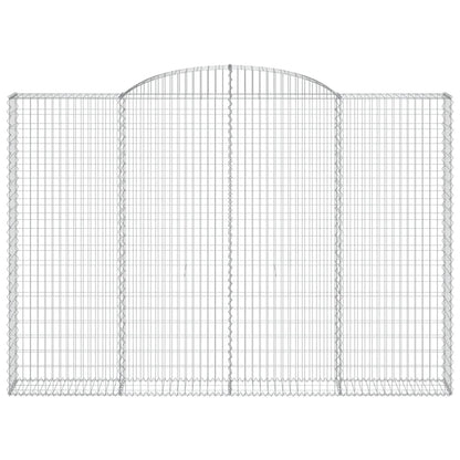 Arched Gabion Baskets 2 pcs 300x30x200/220 cm Galvanised Iron