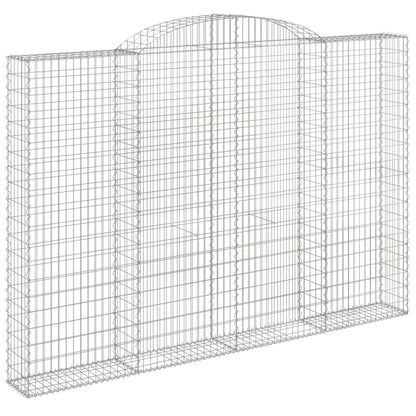 Arched Gabion Baskets 3 pcs 300x30x200/220 cm Galvanised Iron