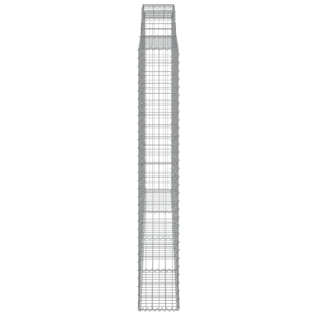 Arched Gabion Baskets 4 pcs 300x30x200/220 cm Galvanised Iron