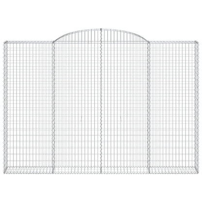 Arched Gabion Baskets 5 pcs 300x30x200/220 cm Galvanised Iron