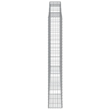 Arched Gabion Baskets 5 pcs 300x30x200/220 cm Galvanised Iron
