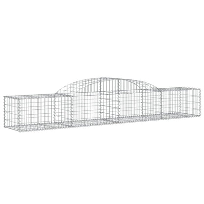 Arched Gabion Baskets 11 pcs 300x50x40/60 cm Galvanised Iron