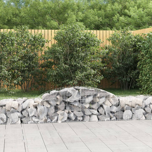 Arched Gabion Baskets 11 pcs 300x50x40/60 cm Galvanised Iron