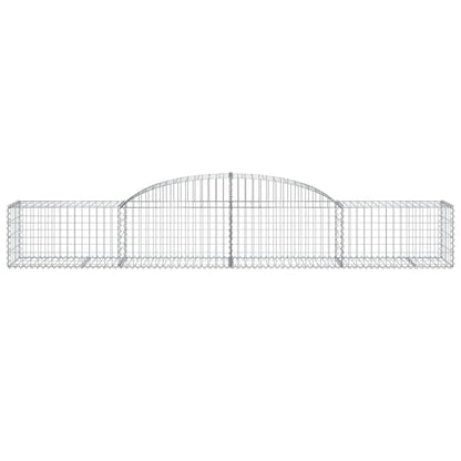 Arched Gabion Baskets 17 pcs 300x50x40/60 cm Galvanised Iron
