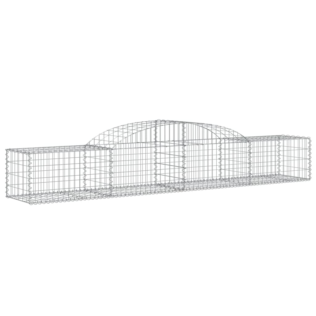 Arched Gabion Baskets 20 pcs 300x50x40/60 cm Galvanised Iron