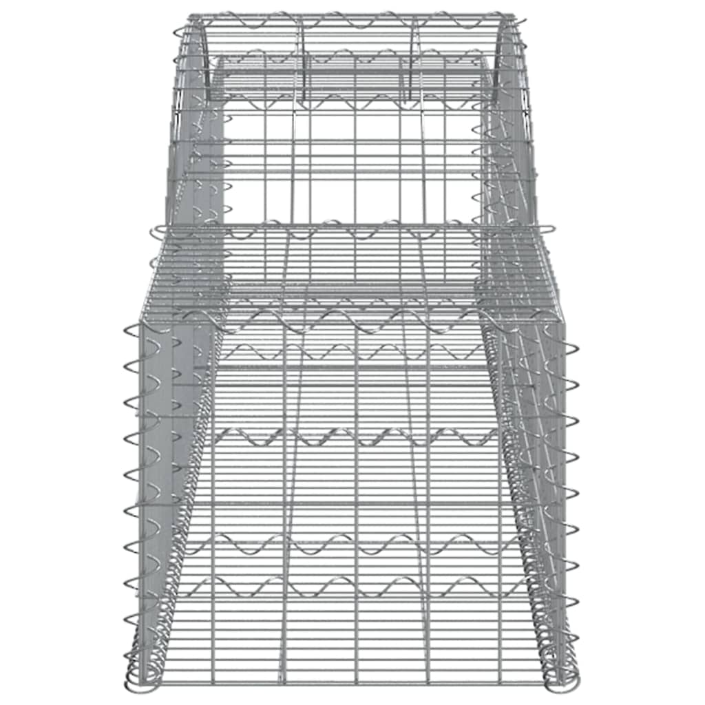 Arched Gabion Baskets 25 pcs 300x50x40/60 cm Galvanised Iron