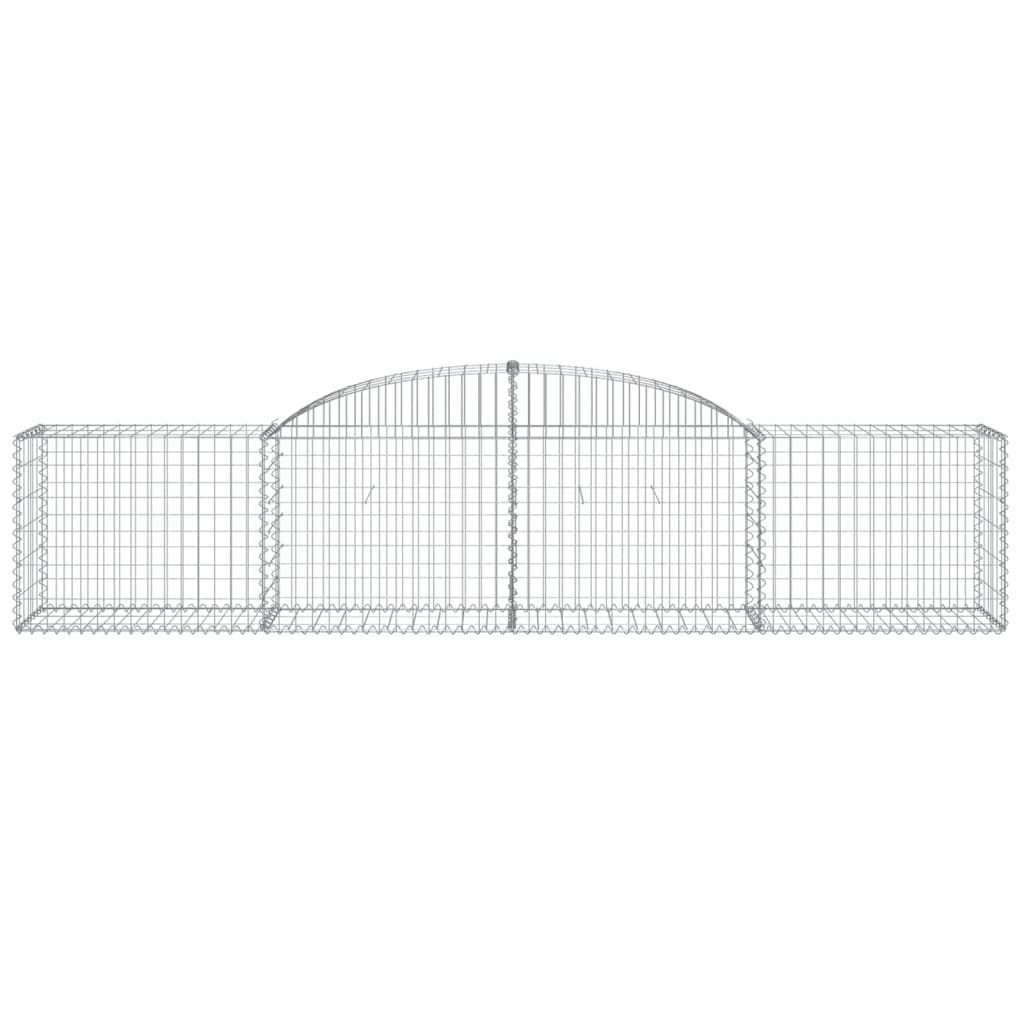 Arched Gabion Baskets 3 pcs 300x50x60/80 cm Galvanised Iron
