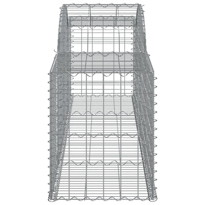 Arched Gabion Baskets 8 pcs 300x50x60/80 cm Galvanised Iron