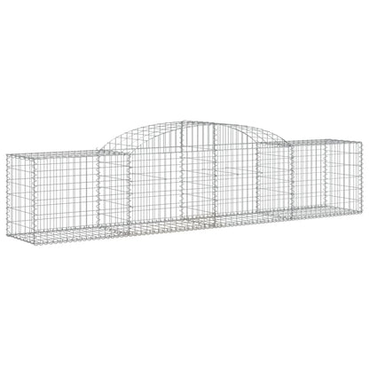 Arched Gabion Baskets 10 pcs 300x50x60/80 cm Galvanised Iron