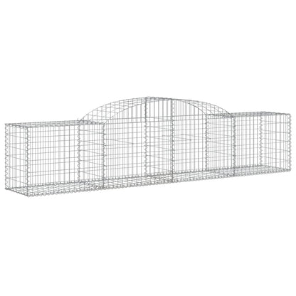 Arched Gabion Baskets 12 pcs 300x50x60/80 cm Galvanised Iron