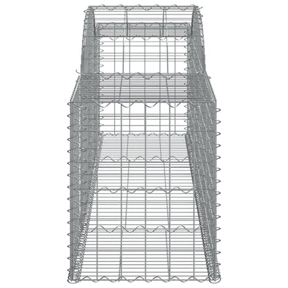 Arched Gabion Baskets 13 pcs 300x50x60/80 cm Galvanised Iron
