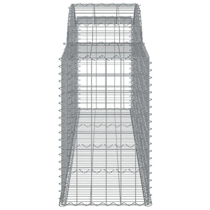 Arched Gabion Baskets 3 pcs 300x50x80/100 cm Galvanised Iron