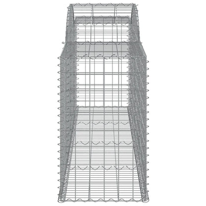 Arched Gabion Baskets 11 pcs 300x50x80/100 cm Galvanised Iron