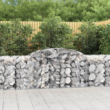 Arched Gabion Baskets 11 pcs 300x50x80/100 cm Galvanised Iron