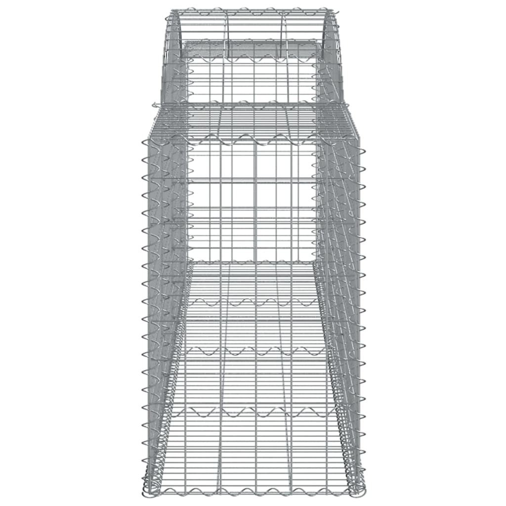 Arched Gabion Baskets 13 pcs 300x50x80/100 cm Galvanised Iron