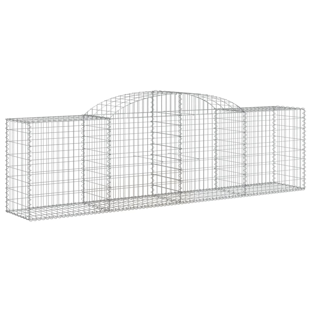 Arched Gabion Baskets 20 pcs 300x50x80/100 cm Galvanised Iron