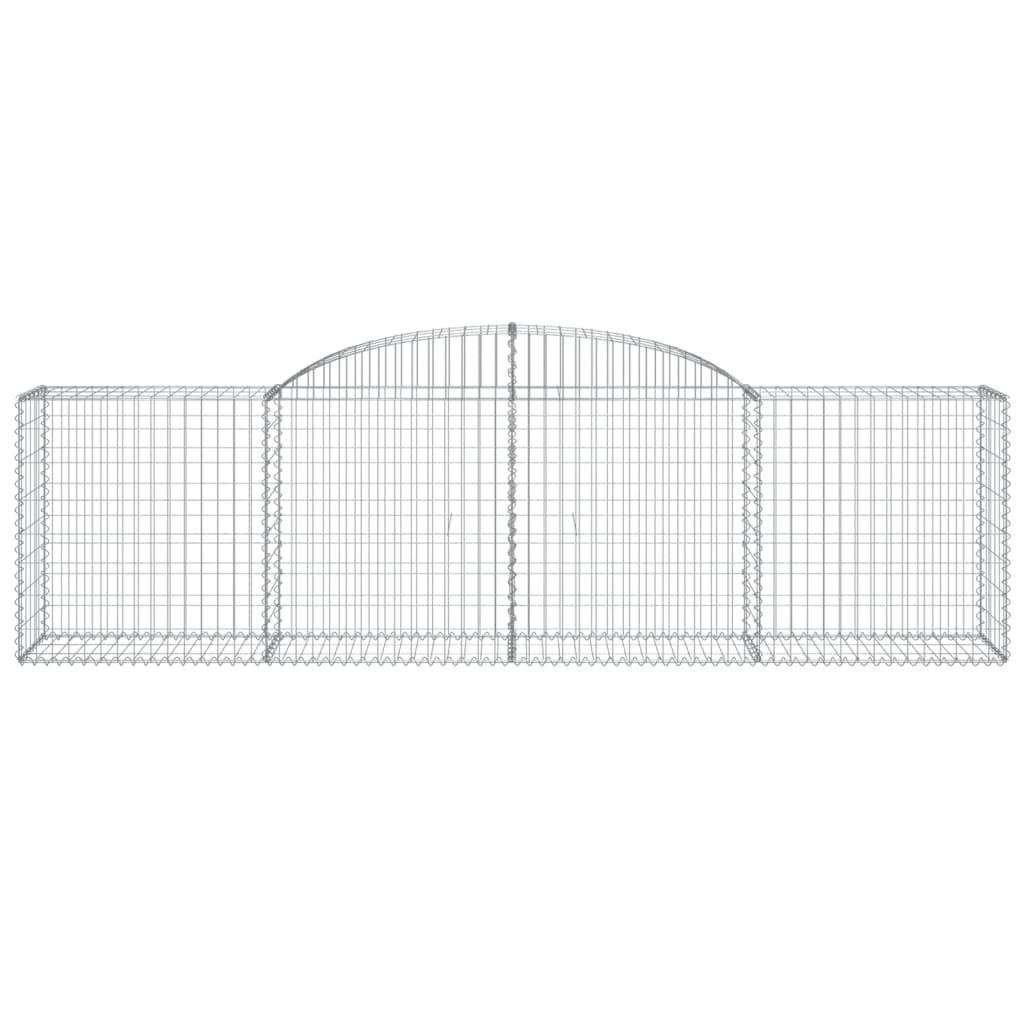 Arched Gabion Baskets 20 pcs 300x50x80/100 cm Galvanised Iron