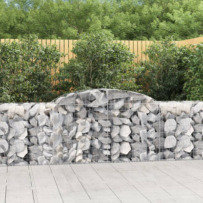 Arched Gabion Baskets 30 pcs 300x50x80/100 cm Galvanised Iron