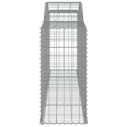 Arched Gabion Baskets 17 pcs 300x50x100/120 cm Galvanised Iron