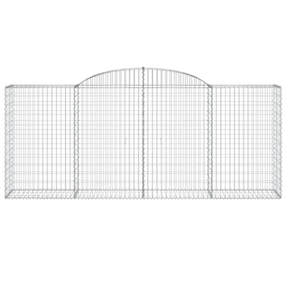 Arched Gabion Baskets 3 pcs 300x50x120/140 cm Galvanised Iron