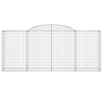 Arched Gabion Baskets 8 pcs 300x50x120/140 cm Galvanised Iron