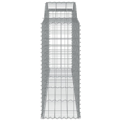 Arched Gabion Baskets 8 pcs 300x50x120/140 cm Galvanised Iron