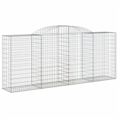 Arched Gabion Baskets 12 pcs 300x50x120/140 cm Galvanised Iron