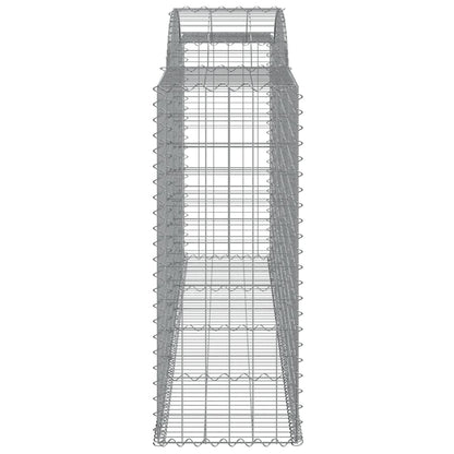 Arched Gabion Baskets 12 pcs 300x50x120/140 cm Galvanised Iron