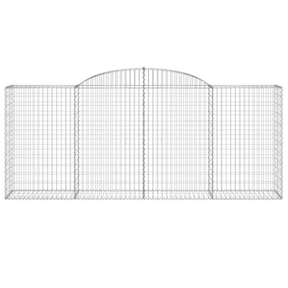Arched Gabion Baskets 17 pcs 300x50x120/140 cm Galvanised Iron