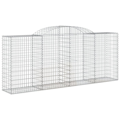 Arched Gabion Baskets 30 pcs 300x50x120/140 cm Galvanised Iron