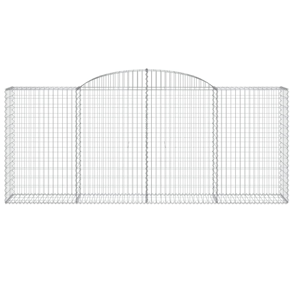 Arched Gabion Baskets 30 pcs 300x50x120/140 cm Galvanised Iron
