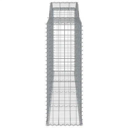 Arched Gabion Baskets 2 pcs 300x50x140/160 cm Galvanised Iron