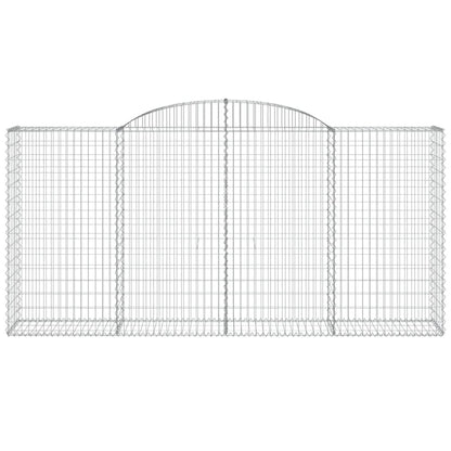 Arched Gabion Baskets 7 pcs 300x50x140/160 cm Galvanised Iron
