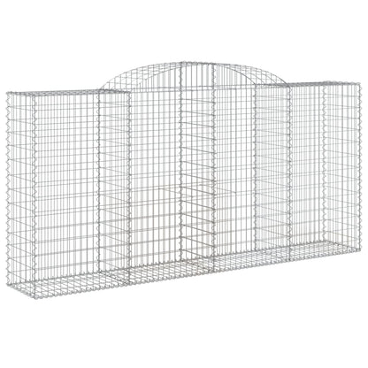Arched Gabion Baskets 10 pcs 300x50x140/160 cm Galvanised Iron