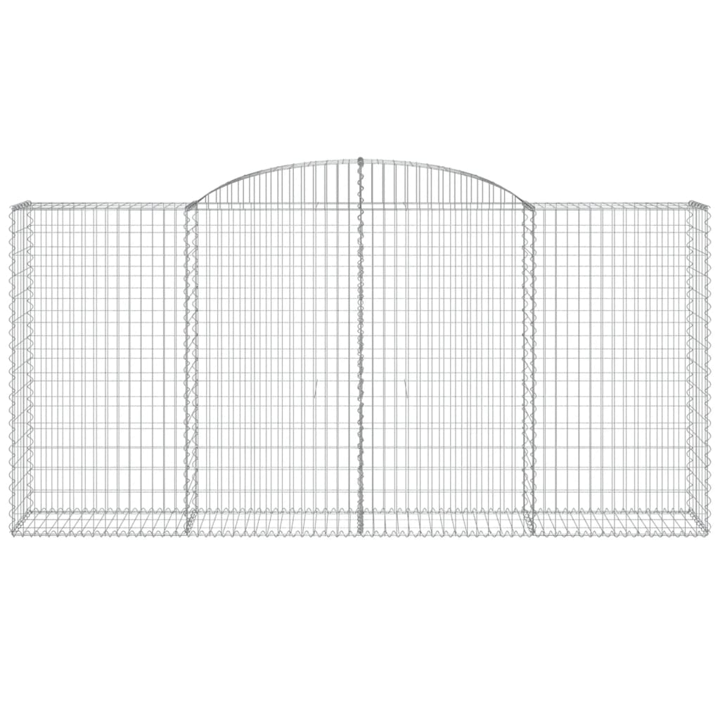 Arched Gabion Baskets 11 pcs 300x50x140/160 cm Galvanised Iron