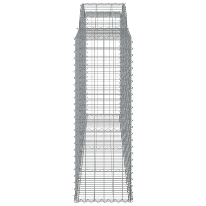 Arched Gabion Baskets 11 pcs 300x50x140/160 cm Galvanised Iron