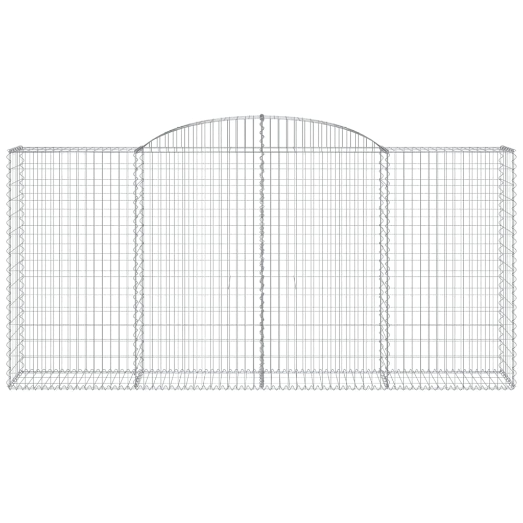 Arched Gabion Baskets 12 pcs 300x50x140/160 cm Galvanised Iron