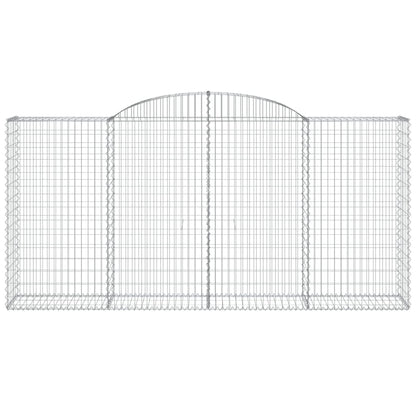 Arched Gabion Baskets 12 pcs 300x50x140/160 cm Galvanised Iron