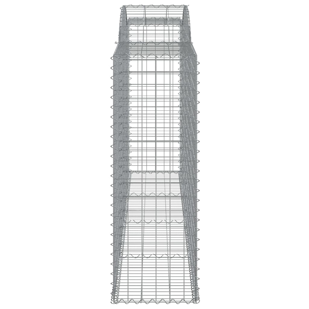 Arched Gabion Baskets 12 pcs 300x50x140/160 cm Galvanised Iron