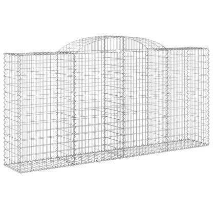 Arched Gabion Baskets 13 pcs 300x50x140/160 cm Galvanised Iron