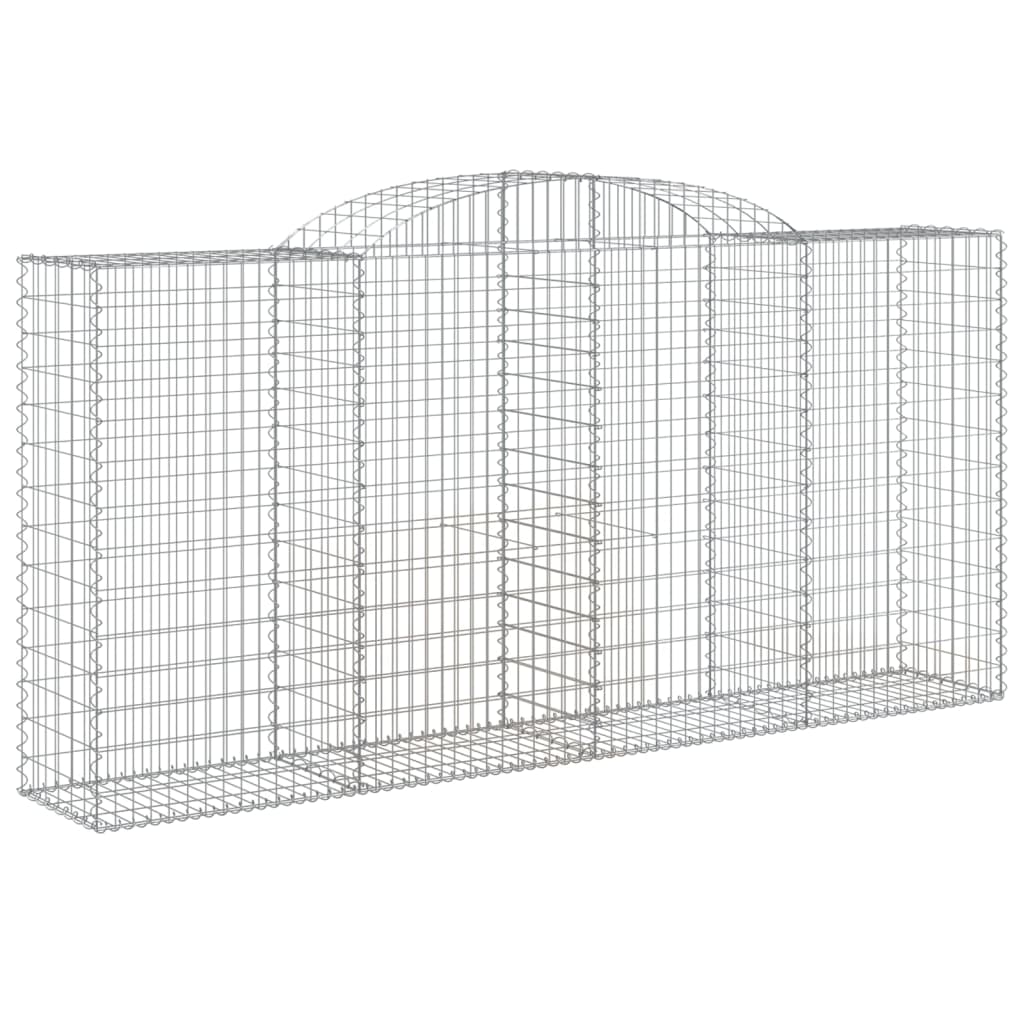 Arched Gabion Baskets 25 pcs 300x50x140/160 cm Galvanised Iron