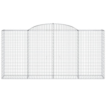 Arched Gabion Baskets 25 pcs 300x50x140/160 cm Galvanised Iron