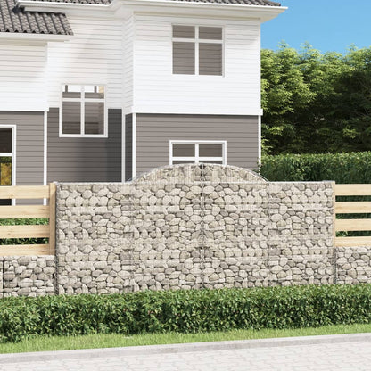 Arched Gabion Baskets 30 pcs 300x50x140/160 cm Galvanised Iron