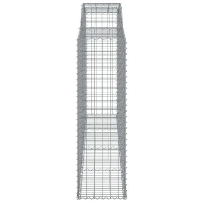 Arched Gabion Baskets 10 pcs 300x50x160/180 cm Galvanised Iron
