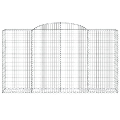 Arched Gabion Baskets 25 pcs 300x50x160/180 cm Galvanised Iron