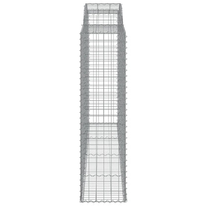 Arched Gabion Baskets 2 pcs 300x50x180/200 cm Galvanised Iron
