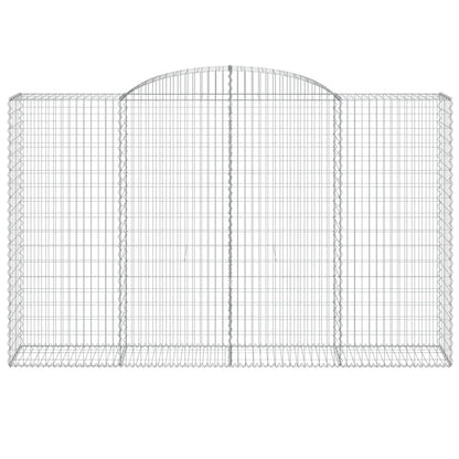 Arched Gabion Baskets 3 pcs 300x50x180/200 cm Galvanised Iron
