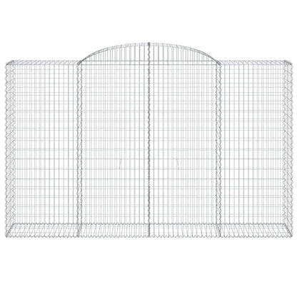 Arched Gabion Baskets 5 pcs 300x50x180/200 cm Galvanised Iron